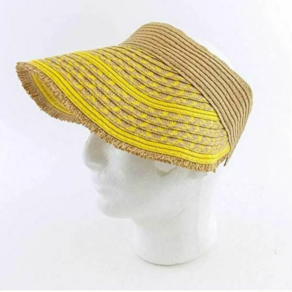 INC Yellow One Size Fits All Sun Visor 1SV11